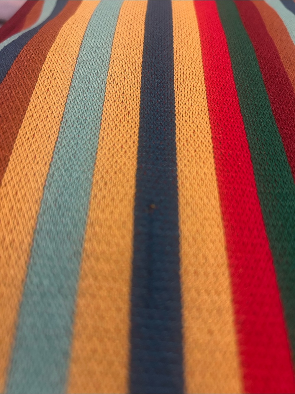 Simon Miller Spiral Knit Maxi Dress Fringe Rainbow Multicolor Sleeveless M boho - Picture 15 of 16